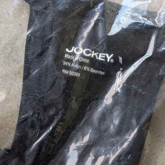 Jockey Essentials Black Racerback Seamfree Jersey Ribbed Sports Bra NWT - Picture 8 of 10